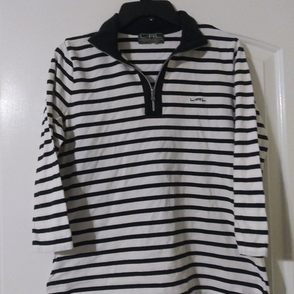 Polo Ralph Lauren Active Half Zip Top Women’s Medium M 3/4 Sleeve